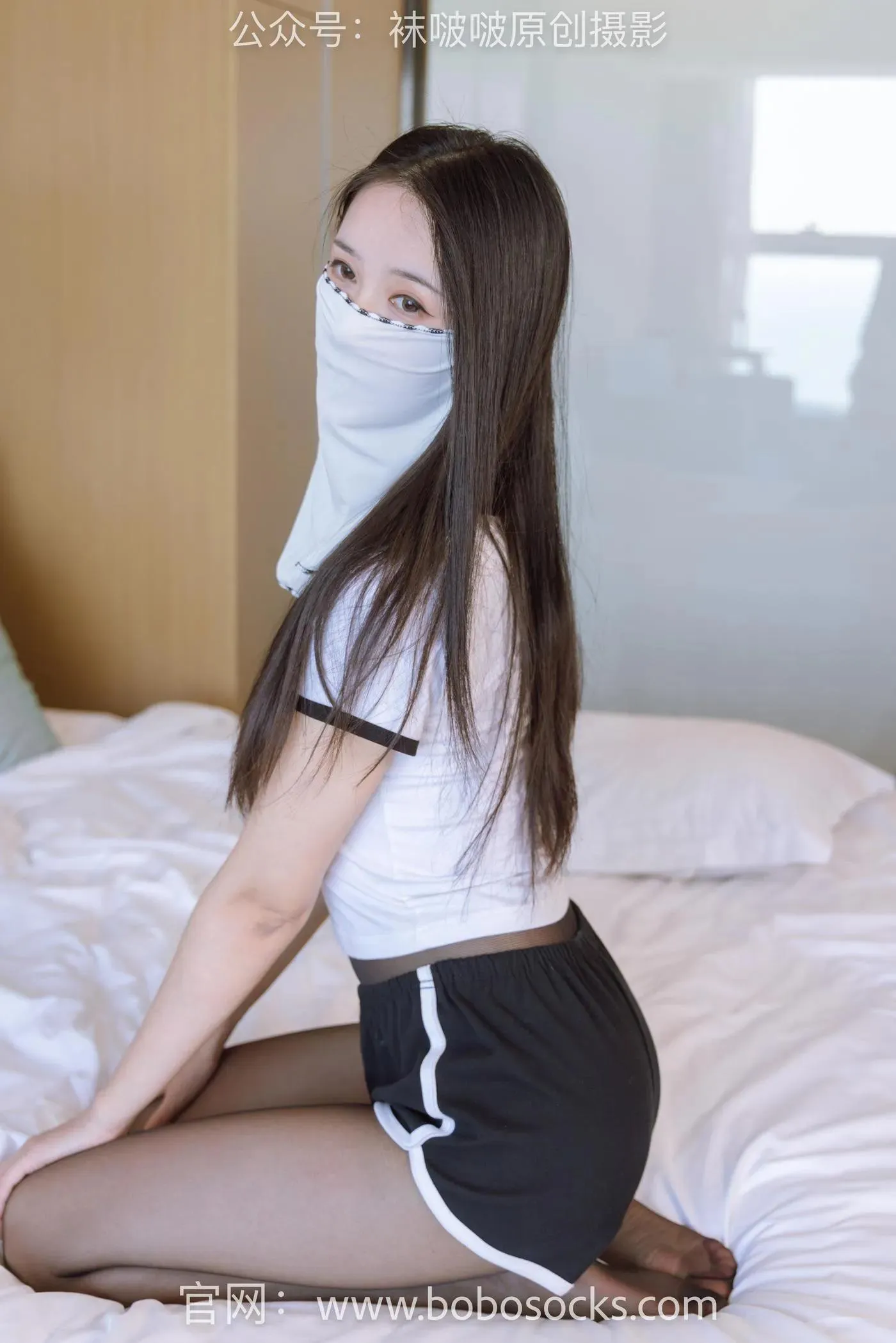 [BoBoSocks袜啵啵]NO.144 小安-板鞋、黑丝、部分戴面纱 [168P]插图1